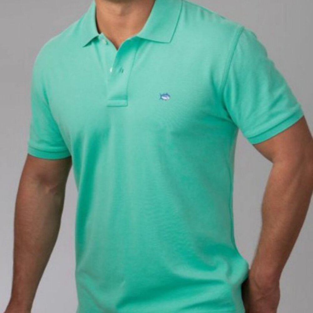 NWOT Mens Southern Tide Electric Green Skipjack Polo Sz XL MSRP $88